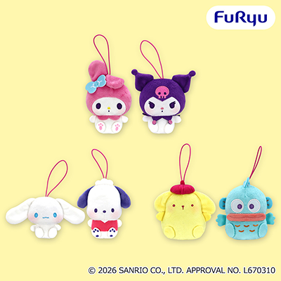 サンリオキャラクターズ　ぷにきゅきゅ　ぺたっとペアマスコット画像